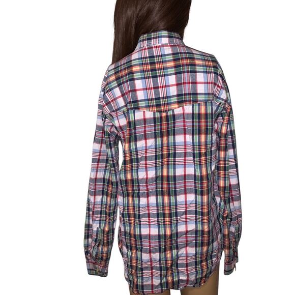 Crazy Cowgirl Plaid Button-Down Shirt Multicolor Western Style Size M - Picture 7 of 10
